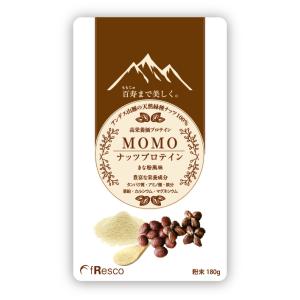 MOMOナッツプロテイン 180g　アンデス山脈の天然緑種100%由来！豊富な栄養成分、純植物性プロ...