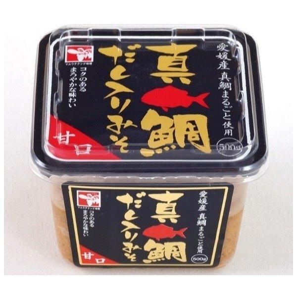 懐かしいふるさとの味　愛媛県大洲矢野味噌　真鯛だし入りみそ（甘口）　５００ｇX3個