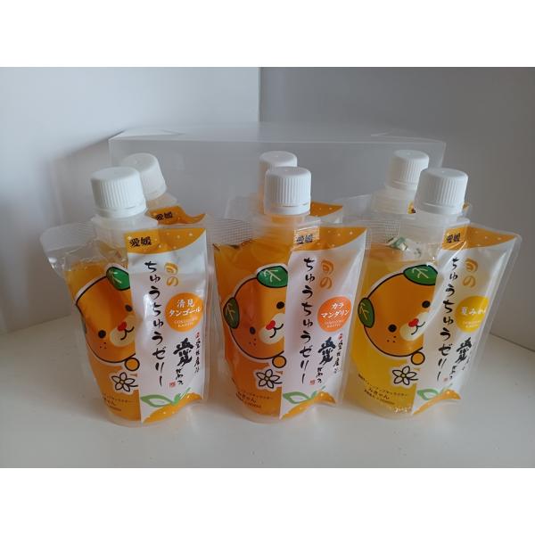 お子様のおやつに! 愛媛　みきゃん　旬のちゅうちゅうゼリー　おまかせ　6個入り　