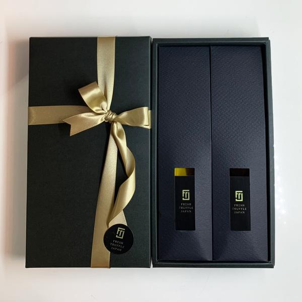 白トリュフ醤油と白トリュフオイルのギフト 化粧箱 熨斗対応可 フレッシュトリュフジャパン