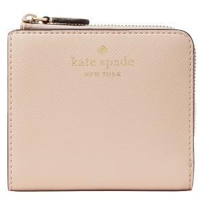 Kate Spadeケイトスペード K4806 ブリン サフィアーノ PCV スモール ウォレット 二つ折り 財布 wallet / WARM BEIGE 077