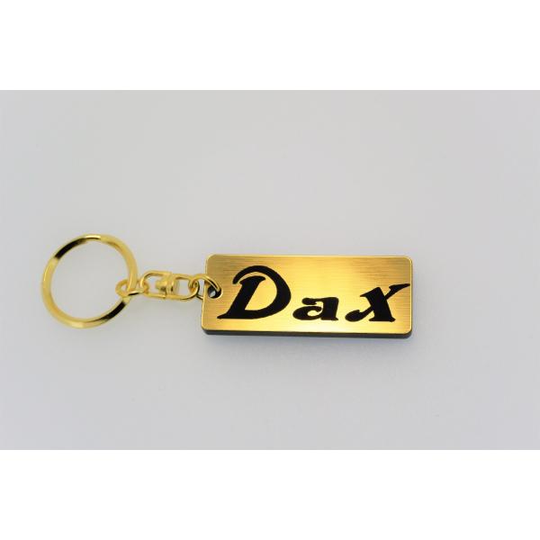 A-238-1 Dax 2層アクリル製 金黒 2重リング キーホルダー DAX 70 50 125 ...