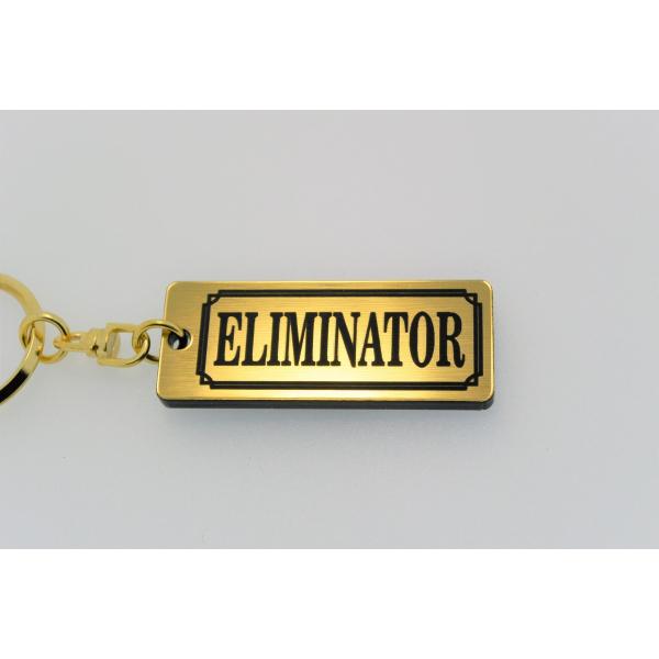 A-43-1 ELIMINATOR 2層アクリル製 金黒 2重リング キーホルダー エリミネーター4...