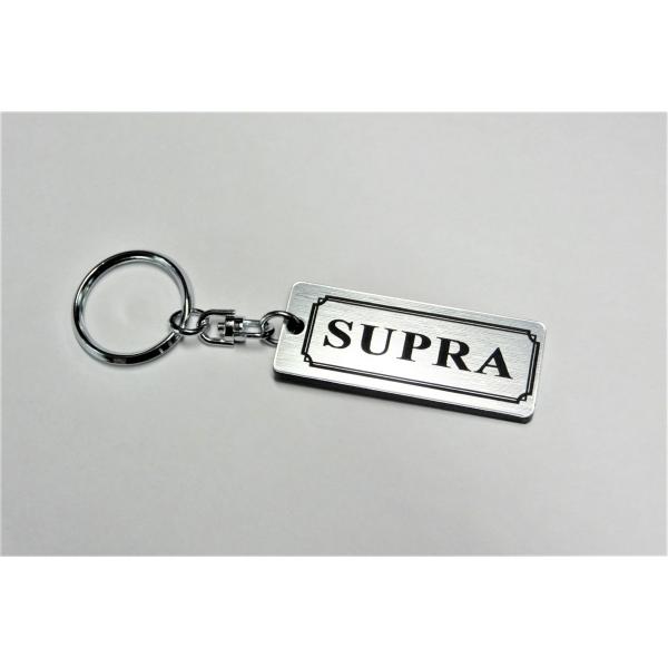 A-565-2 SUPRA 2層アクリル製 銀黒 2重リング キーホルダー キーレス キーケース ト...