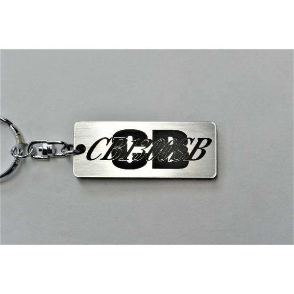 A-597-2 CB1300SB 2層アクリル製 銀黒 2重リング キーホルダー CB1300SF ...