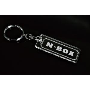 A-464-2 CIVIC 2層アクリル製 銀黒 2重リング キーホルダー キーレス
