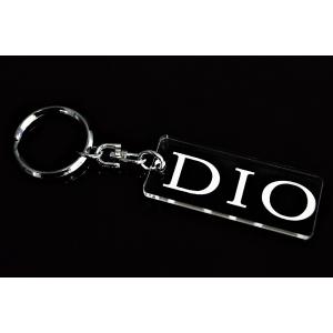 AA-248-1 Live Dio ZX 2層アクリル製 金黒 2重リング キーホルダー