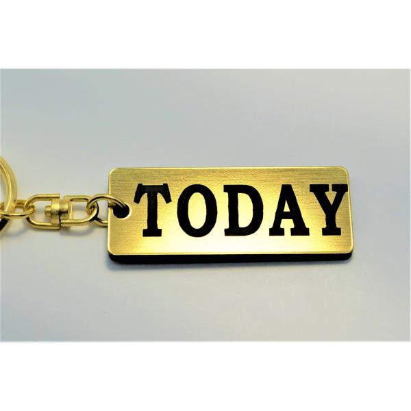 A-651-1 TODAY 2層アクリル製 金黒 2重リング キーホルダー トゥデイ AF61 AF...
