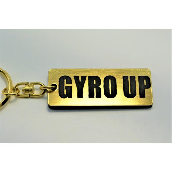 A-655-1 GYRO UP 2層アクリル製 金黒 2重リング キーホルダー ジャイロUP TA0...