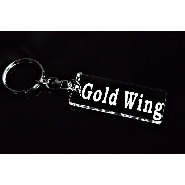 A-696 GoldWing アクリル製 クリア 2重リング キーホルダー ゴールドウイング 150...