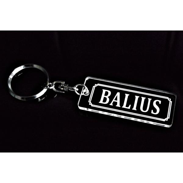 A-730 BALIUS アクリル製 クリア 2重リング キーホルダー バリオス250 パーツ 外装...