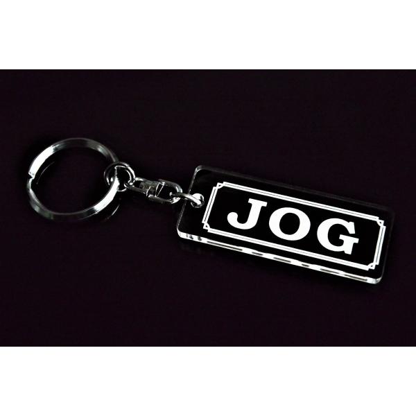 A-945 JOG アクリル製 クリア 2重リング キーホルダー ジョグ 50 90 100 パーツ...