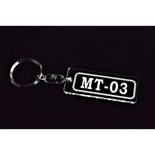 A-948 MT-03 アクリル製 クリア 2重リング キーホルダー カスタム パーツ 外装 シート...