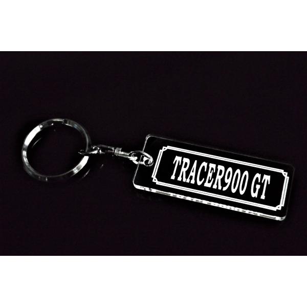 A-960 TRACER900GT アクリル製 クリア 2重リング キーホルダー トレーサー900G...