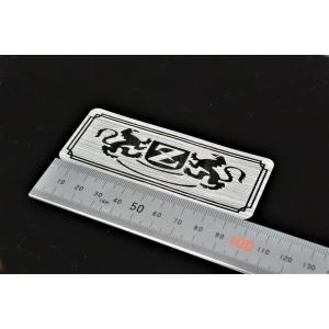 E-1-2 向かい獅子 銀/黒 オリジナルステッカー Z1 Z2 Z1000MK2