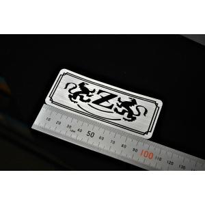 オリジナルステッカー E-40-2 ZRX1200R 銀/黒 オリジナル ステッカー 逆車