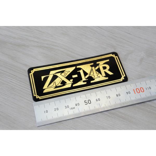 B-129-3 ZX-14R 黒/金 オリジナル ステッカー 逆車 スクリーン サイドカバー カウル...