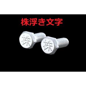 C-133 株 浮き文字 アルミ製 M6×16 2本1セット ナンバーボルト スーパーカブ125 C...