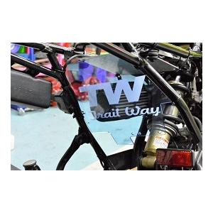 D-1-4 TW ブルー ロゴ入りオリジナル アクリル マッドガード TW200 TW200E TW...