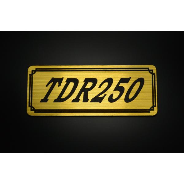 E-520-1 TDR250 金/黒 オリジナルステッカー ヤマハ フェンダーレス ビキニカウル エ...