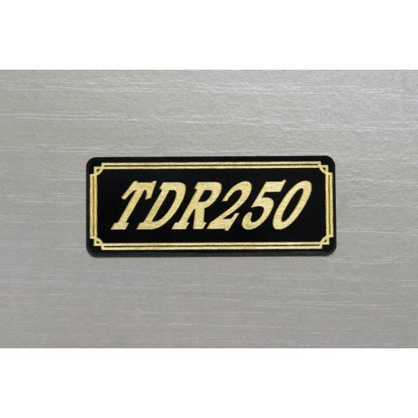 E-520-3 TDR250 黒/金 オリジナルステッカー ヤマハ フェンダー ビキニカウル スイン...