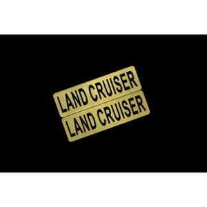 EE-518-1 LAND CRUISER 金黒 アクリル2層 ステッカー トヨタ ランドクルーザー 300 80 200 前期 後期 モデリスタ 2枚1セット