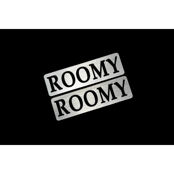 EE-523-2 ROOMY 銀黒 アクリル2層 ステッカー トヨタ ルーミー カスタム 前期 後期...