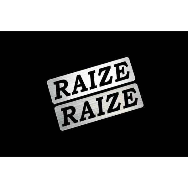 EE-536-2 RAIZE 銀黒 アクリル2層 ステッカー トヨタ ライズ カスタム 前期 後期 ...