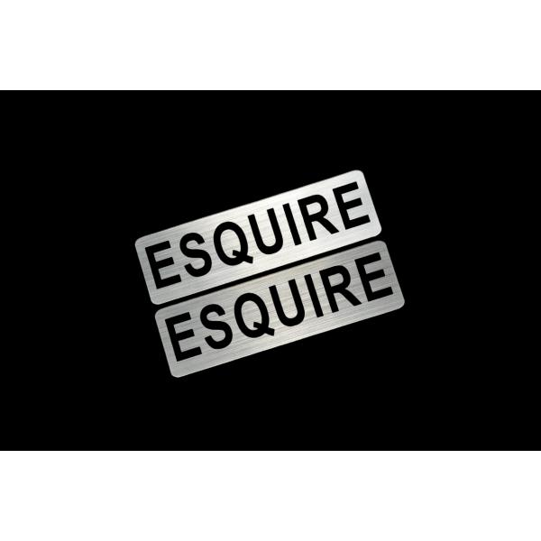 EE-537-2 ESQUIRE 銀黒 アクリル2層 ステッカー トヨタ エスクァイア カスタム 前...