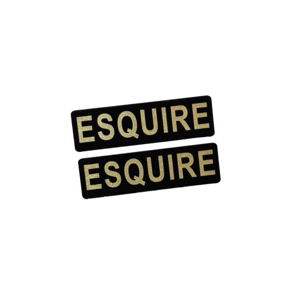EE-537-3 ESQUIRE 黒金 アクリル2層 ステッカー トヨタ エスクァイア カスタム 前...
