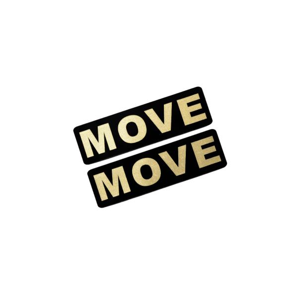 EEE-210-3 MOVE 黒金 アクリル2層 ステッカー ダイハツ ムーヴ LA100S L17...