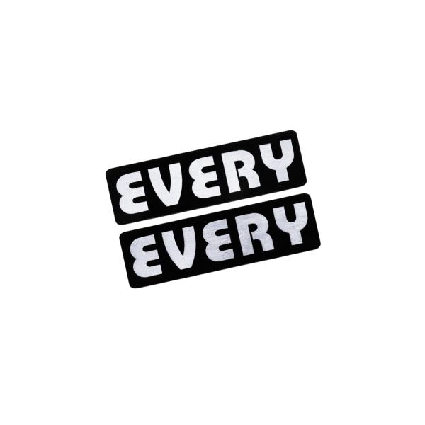 EEE-6-4 EVERY 黒白 アクリル2層 ステッカー スズキ エブリイ DA17V DA64V...