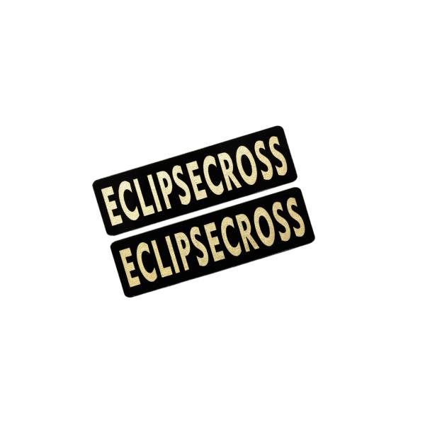 EEE-805-3 ECLIPSECROSS 黒金 アクリル2層 ステッカー 三菱 エクリプスクロス...