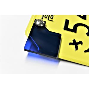 J-10 ウルトラブルー 自賠責ステッカープレート 厚さ3mm グロム125 JC61 JC75 JC92 モンキー125 JB02 JB03 ズーマーX カスタムパーツ