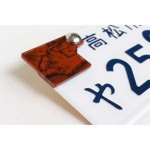 J-12 マーブルレッド 自賠責ステッカープレート 厚さ3mm グロム125 JC61 JC75 JC92 モンキー125 JB02 JB03 ズーマーX カスタムパーツ