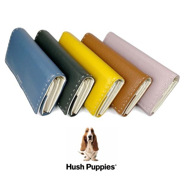 Hush Puppies (ハッシュパピー) レザー かぶせ 長財布