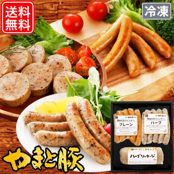 ウインナー ソーセージ 3点 詰め合わせ ギフト 無塩せき NSG-AH | (冷凍) お歳暮 20...