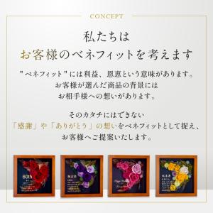 古希祝い 花 プリザーブドフラワー 名入れ 名...の詳細画像3