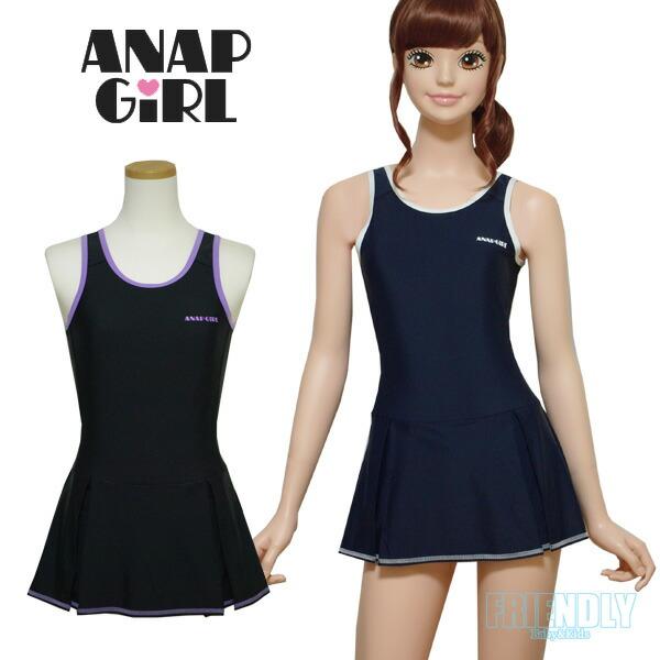 スクール水着 女の子 ワンピース ANAP GIRL アナップガール (300392) オールインワ...