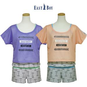 水着 ジュニア 女の子 EASTBOY イーストボーイ(33051392)Tシャツ付き ボーダー柄コンビネゾン 140 150 160cm ワンピース キッズ 女子 中学生｜friendly-store