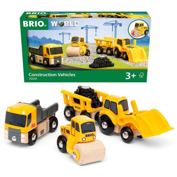 おもちゃ BRIO WORLD(ブリオワールド) 工事車両セット 対象年齢 3歳~ ( 電車 木製 ...