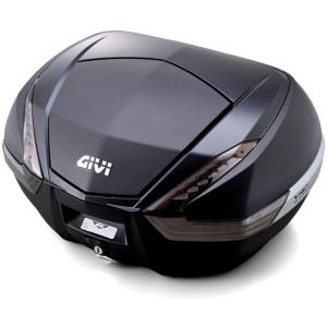 GIVI(ジビ) バイク用 リアボックス モノキー 47L V47NNT 未塗装ブラック(カーボン調パネル) スモークレンズ 92472