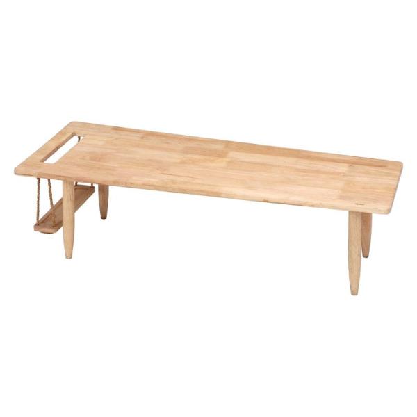 不二貿易 ローテーブル 幅120cm ナチュラル 天然木 簡単組立て ブランコ Natural Si...