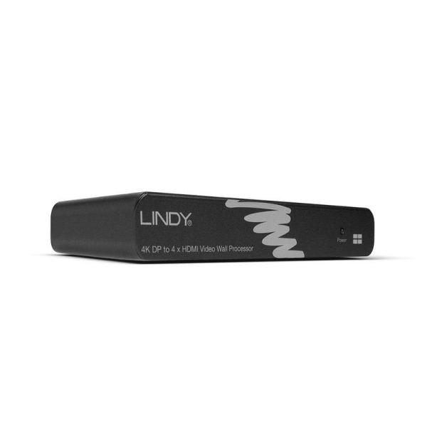 ビデオウォール・プロセッサー LINDY 4K対応 DisplayPort入力 HDMI出力(4ポー...