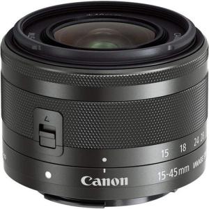 カメラ用交換レンズ グラファイト Canon 標準ズームレンズ EF-M15-45mm F3.5-6.3IS STM ミラーレス一眼対応 EF-M15-45I｜friendlymoon