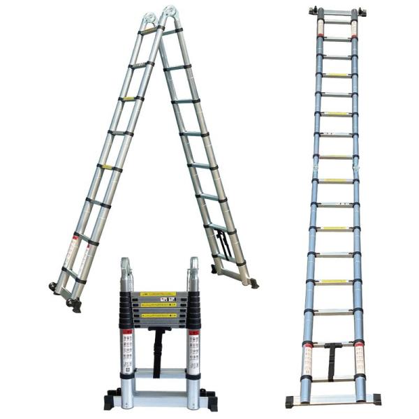 ハードウェア ONE STEP はしご兼用脚立 5m/7m 耐荷重150kg ハシゴ 梯子 脚立 足...