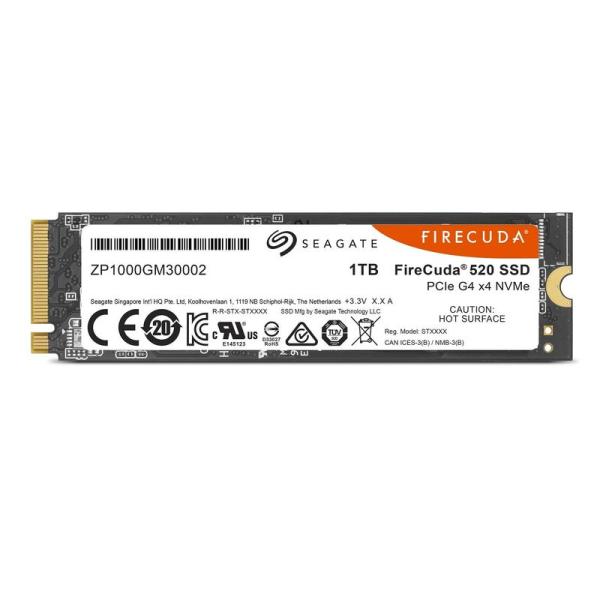 内蔵SSD Seagate FireCuda 520 M.2 データ復旧3年付 1TB PCIe G...