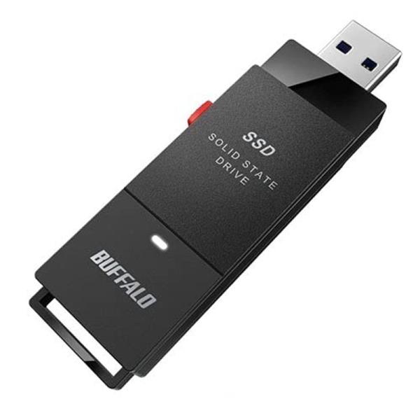 ポータブルストレージ バッファロー SSD-PUT1.0U3-BKC USB3.2 ポータブルSSD...