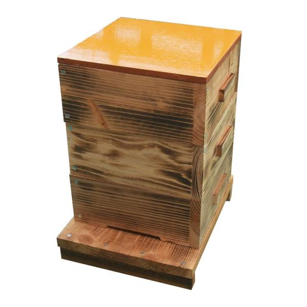 巣箱 日本蜜蜂 ミツバチ 日本みつばち 重箱式巣箱 3段