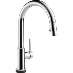 Delta Faucet Trinsic 台所用蛇口 シングルタイプのプルダウン型ハンドル マグネット式接合 9159T-DST 1｜friendlymoon